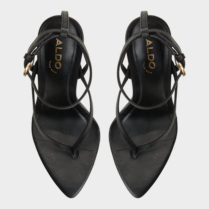 Abyfindley Black Women's Strappy sandals - Heeled flip flop, Stiletto heel | Aldo