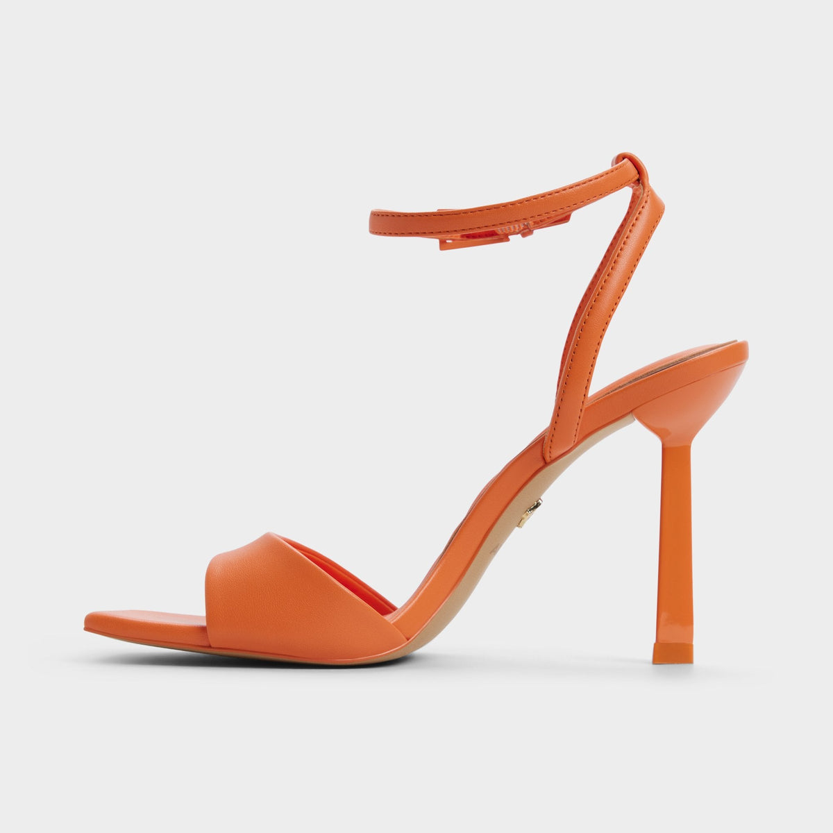 Illustrious Medium Orange Women's Strappy Heels - Strappy heeled sandal, Stiletto heel | Aldo
