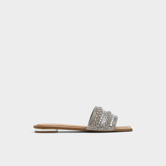 Navalia Silver Women's Flats - Slide sandal | Aldo