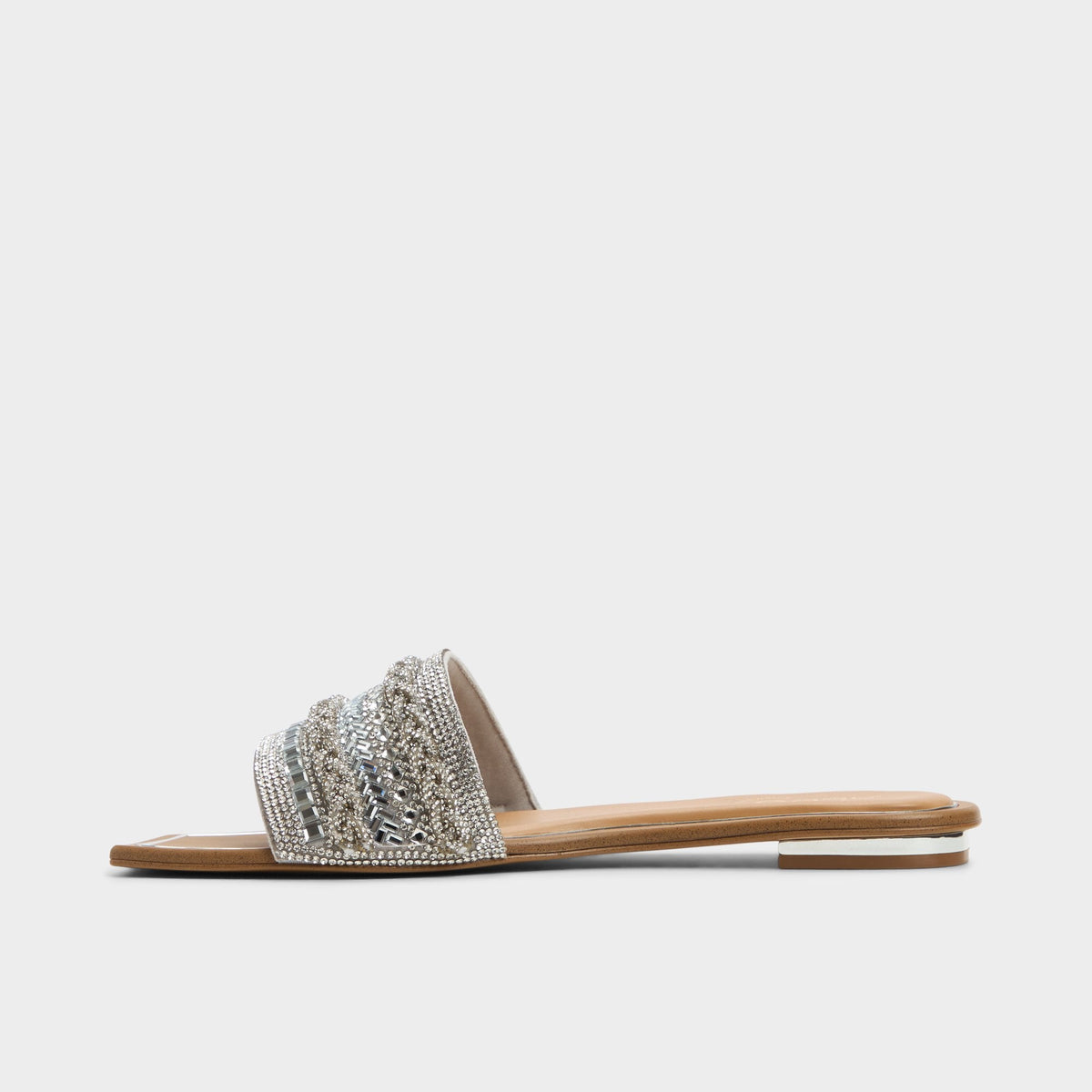 Navalia Silver Women's Flats - Slide sandal | Aldo