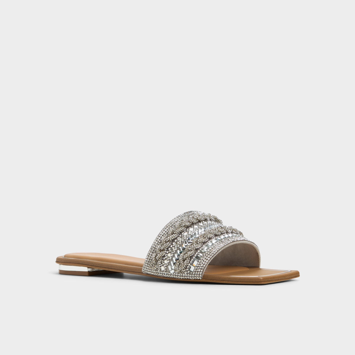 Navalia Silver Women's Flats - Slide sandal | Aldo