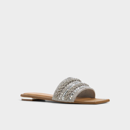 Navalia Silver Women's Flats - Slide sandal | Aldo