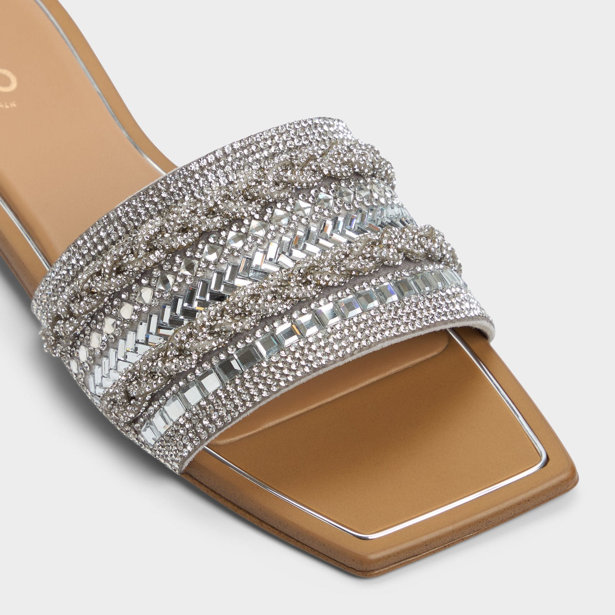 Navalia Silver Women's Flats - Slide sandal | Aldo