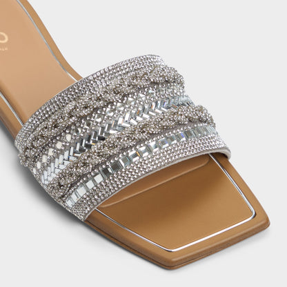Navalia Silver Women's Flats - Slide sandal | Aldo