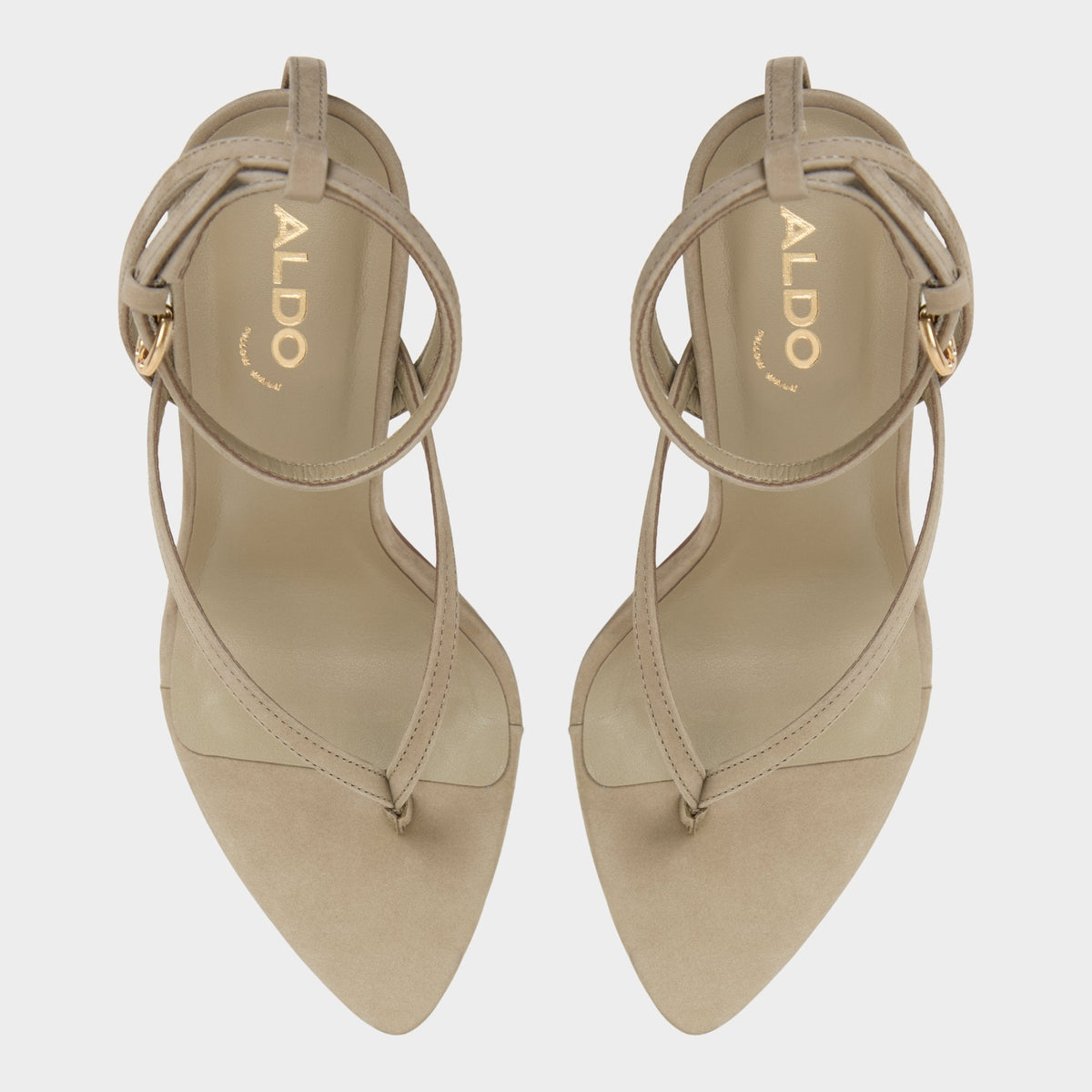 Abyfindley Other Green Women's Strappy sandals - Heeled flip flop, Stiletto heel | Aldo