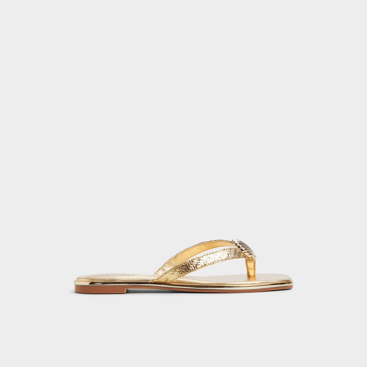 Conchiglia Gold Women's Flats - Flip flop | Aldo