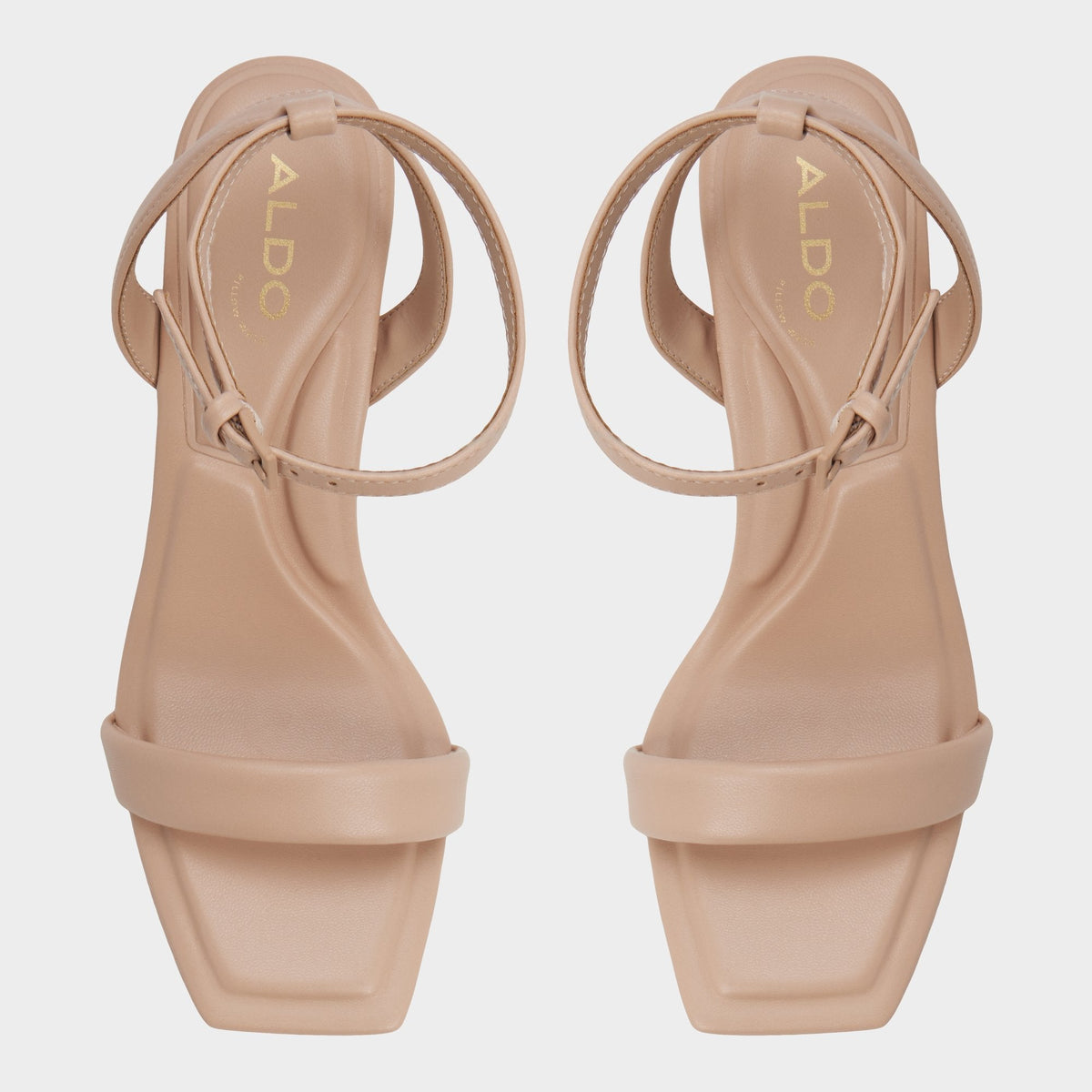 Aurorai Bone Women's Strappy sandals - Strappy heeled sandal, Block heel | Aldo