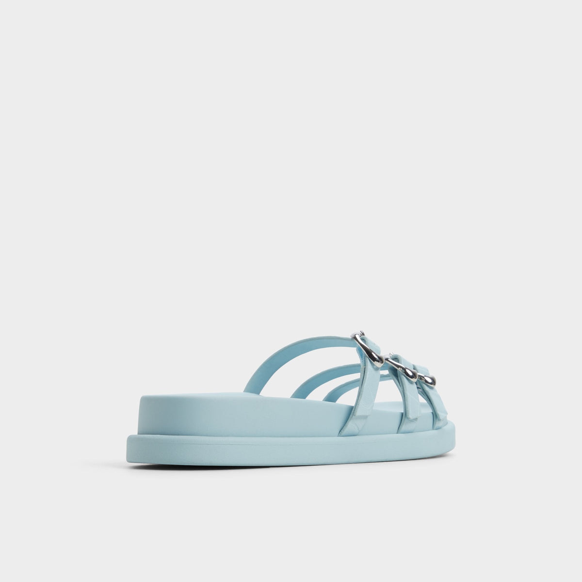 Zephyra Pastel Blue Women's Footbed sandals - Footbed sandal | Aldo