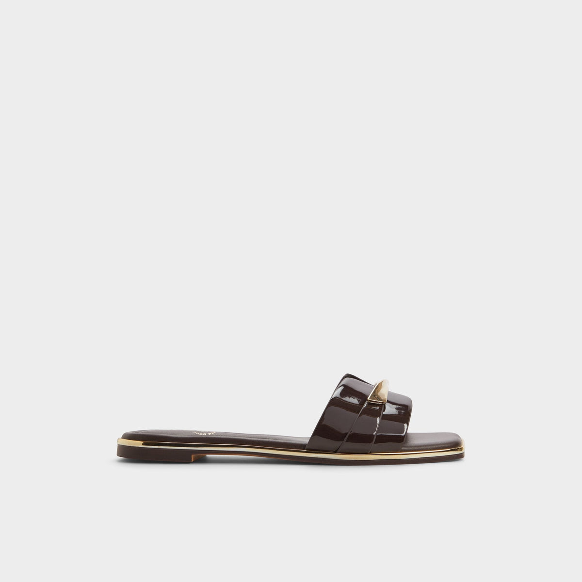 Darlina Medium Brown Women's Flats - Slide sandal | Aldo