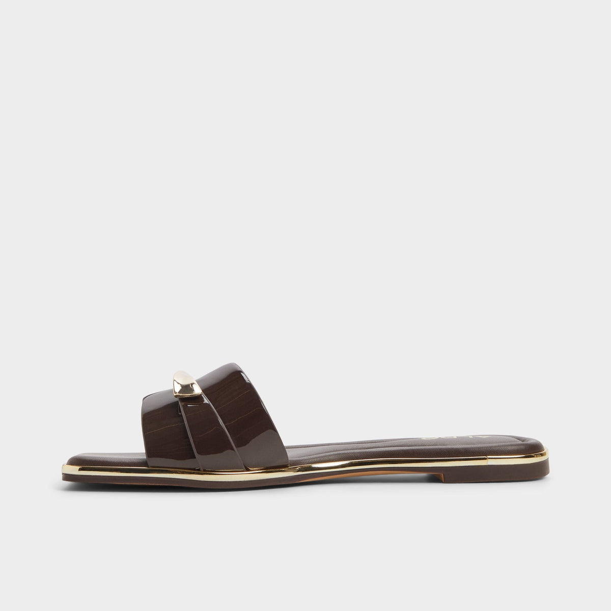 Darlina Medium Brown Women's Flats - Slide sandal | Aldo
