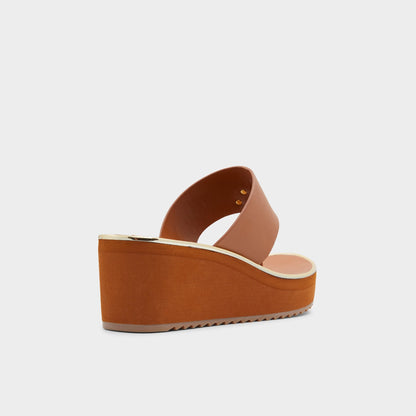 Maesllan Medium Brown Women's Wedges - Wedge sandal, Wedge heel | Aldo