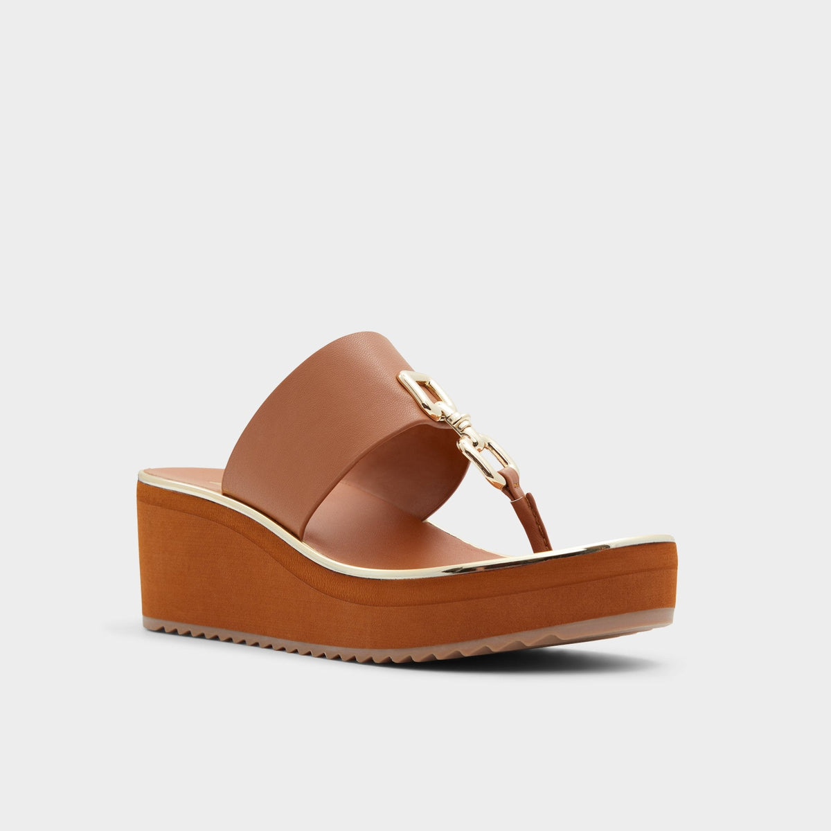 Maesllan Medium Brown Women's Wedges - Wedge sandal, Wedge heel | Aldo