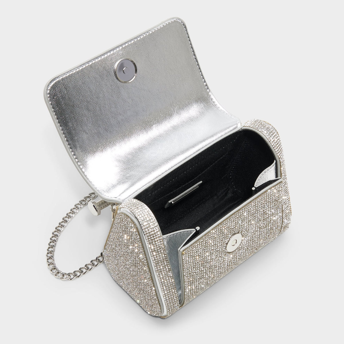 Blingchic Silver Women's Clutches & Evening bags - Top handle bag | Aldo