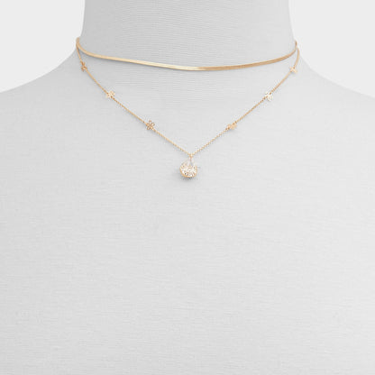 Teardrop Gold/Clear Multi Women's Necklaces - Necklace | Aldo
