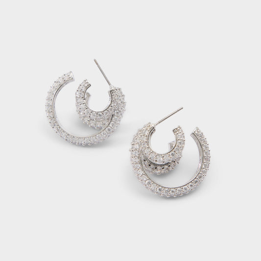 Glitzys in Silver Clear Multi - Hoop earrings | Aldo