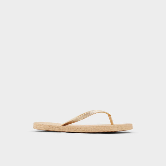 Aloomba Gold Women's Flats - Flip flop | Aldo
