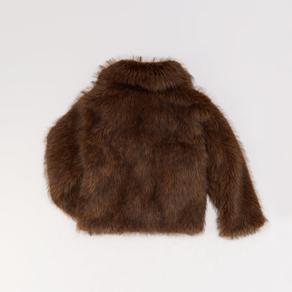 Hazella in Brown - Faux fur jacket | Aldo