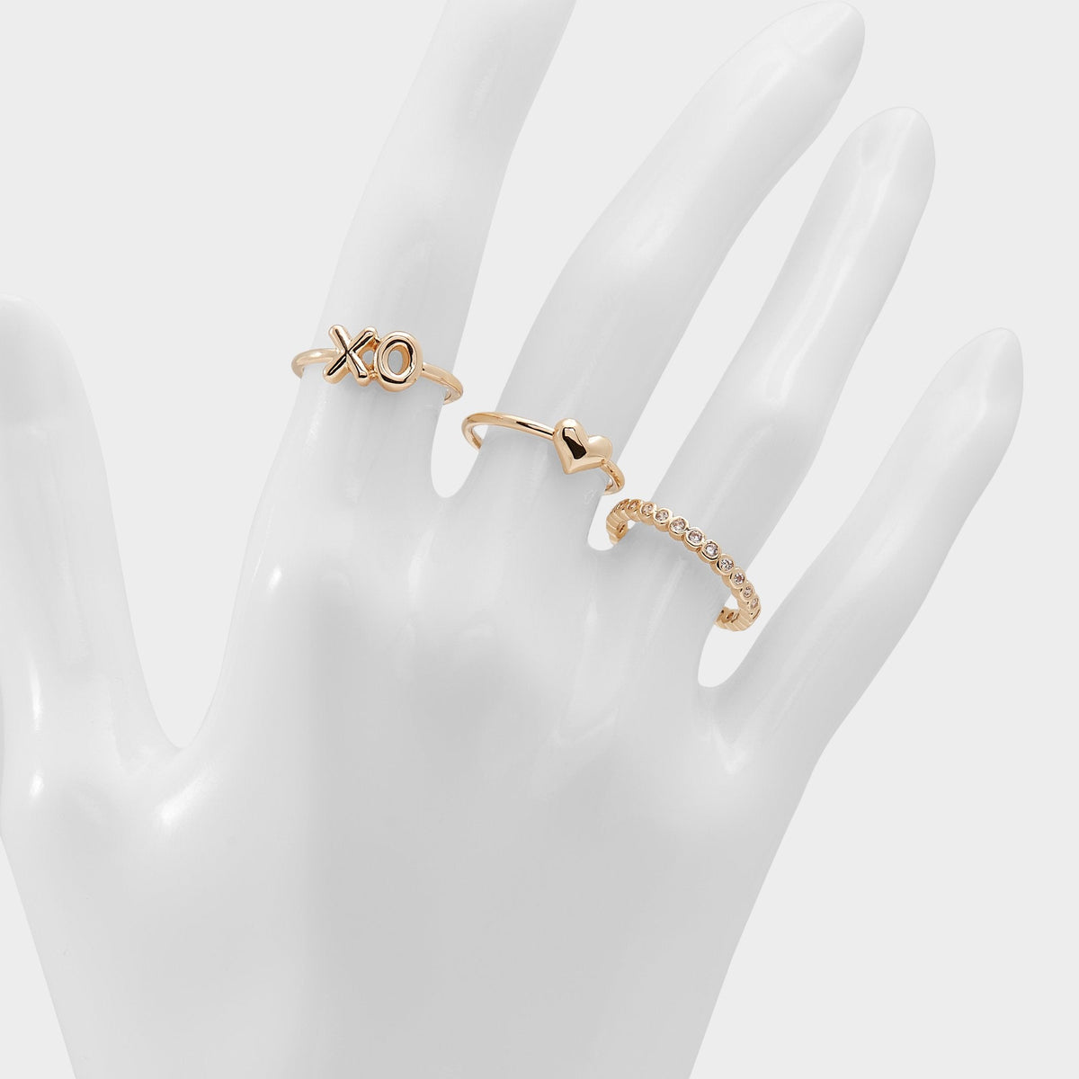 Sweetyheart Gold/Clear Multi Women's Cubic Zirconia - Ring | Aldo