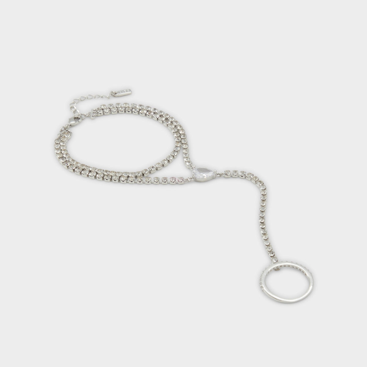 Unenda Silver/Clear Multi Women's Bracelets - Hand chain | Aldo