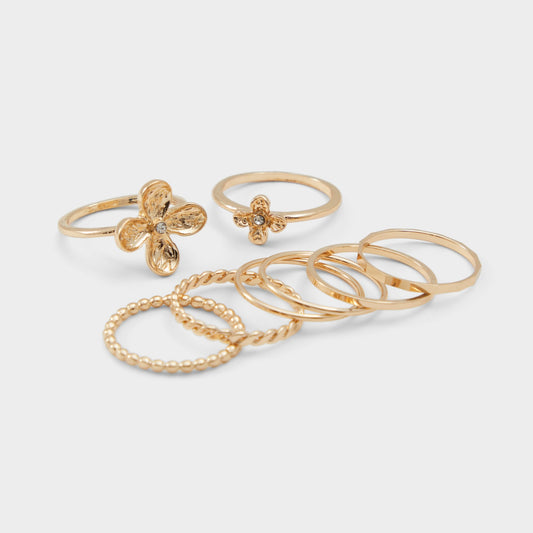 Kiliwiel Gold/Clear Multi Women's Rings - Multi finger rings | Aldo