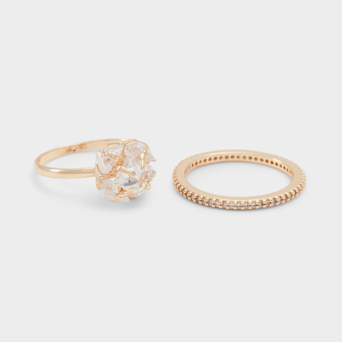 Greini Gold/Clear Multi Women's Rings - Multi-finger rings | Aldo