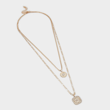 Naewin Gold/Clear Multi Women's Necklaces - Layered necklace | Aldo