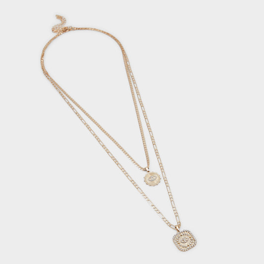 Naewin Gold/Clear Multi Women's Necklaces - Layered necklace | Aldo