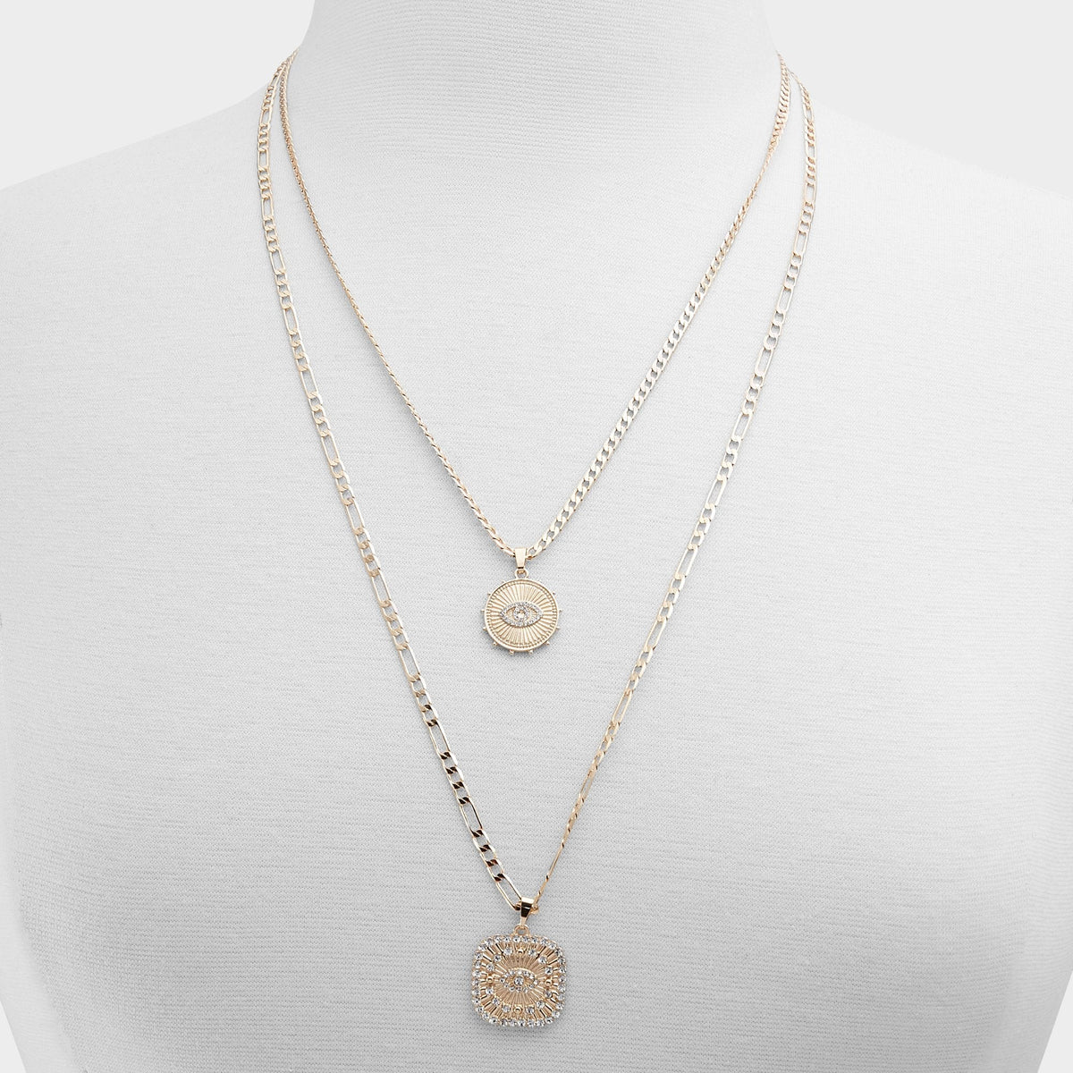 Naewin Gold/Clear Multi Women's Necklaces - Layered necklace | Aldo