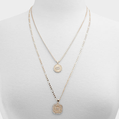 Naewin Gold/Clear Multi Women's Necklaces - Layered necklace | Aldo