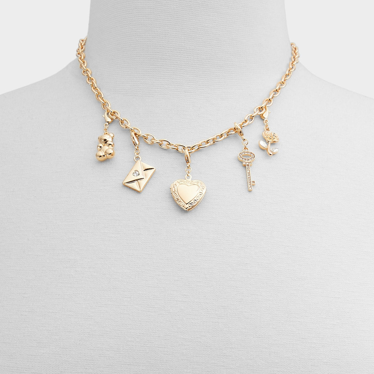 Bemyvalentine Gold/Clear Multi Women's Specialty - Necklace & bracelet set | Aldo