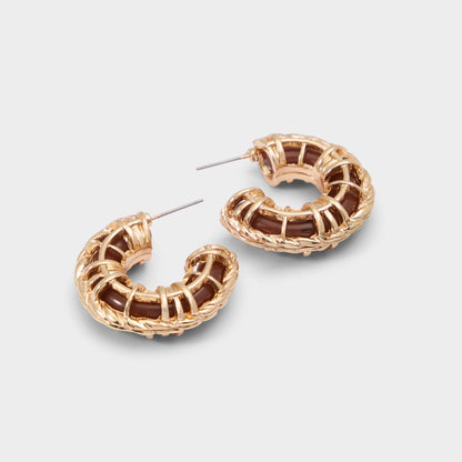 Cagedhoop in Other Brown - Hoop earrings | Aldo