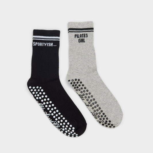 Pilatesclub in Grey - Pilates socks | Aldo