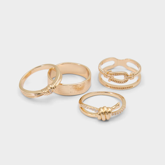 Knotta in Gold Clear Multi - Multi finger rings | Aldo
