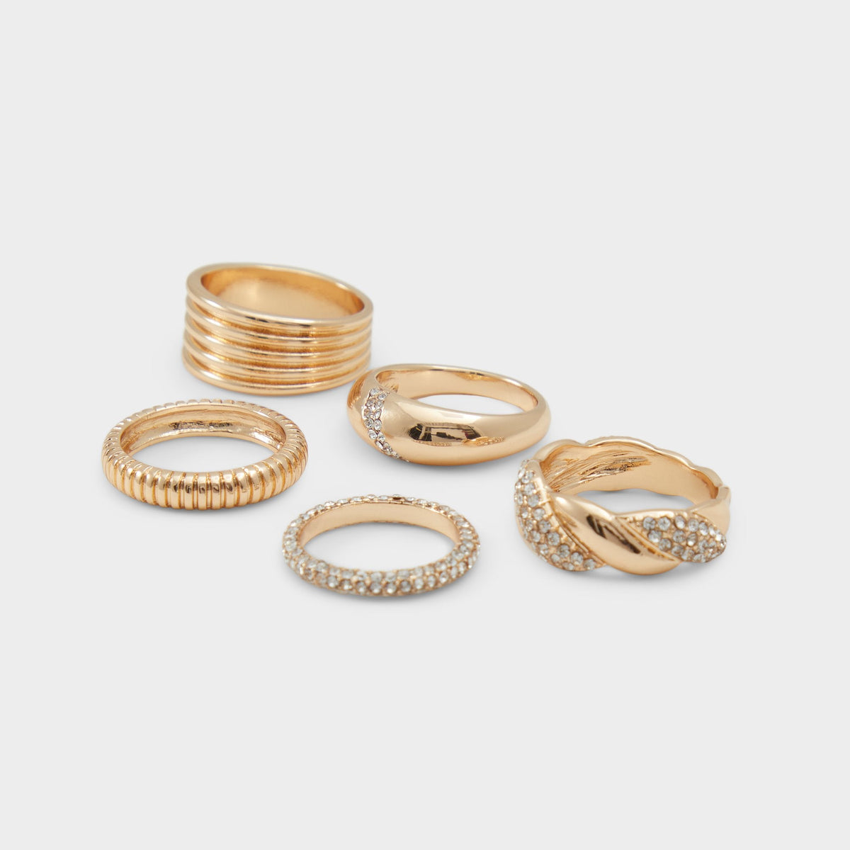Lovelanguage Gold/Clear Multi Women's Rings - Ring | Aldo