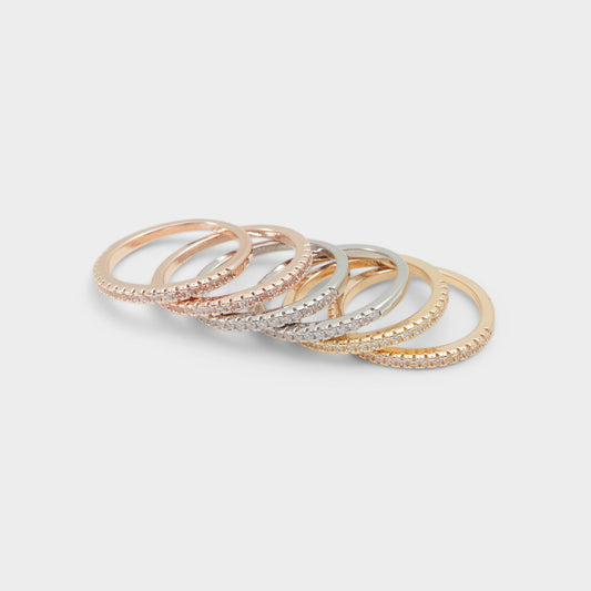 Lamilly Metallic Multi Women's Cubic Zirconia - Multi finger rings | Aldo