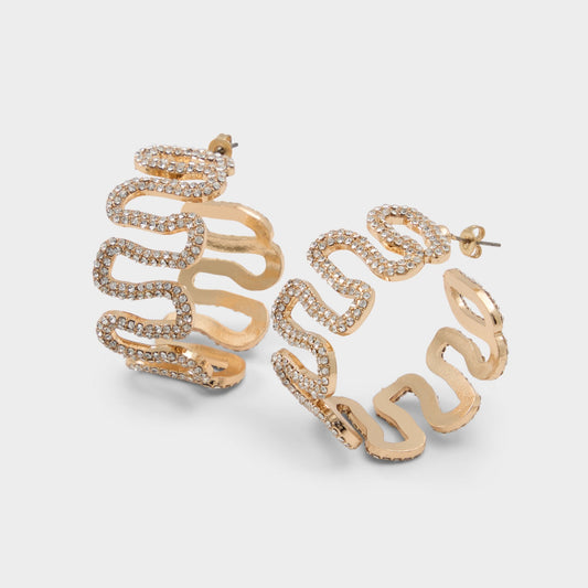 Estele in Gold Clear Multi - Hoop earrings | Aldo