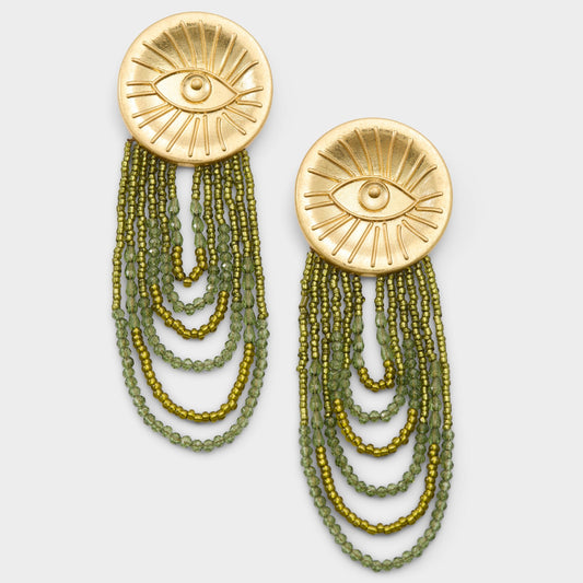 Eyeconic in Green - Chandelier earrings | Aldo