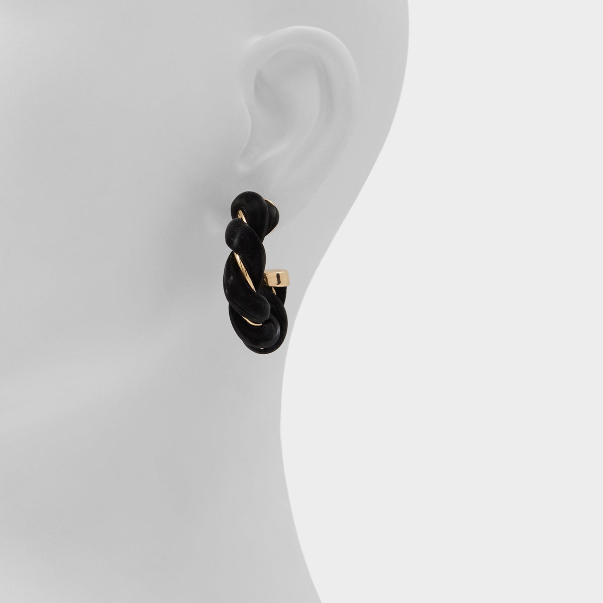 Twists in Black Gold Multi - Hoop earrings | Aldo
