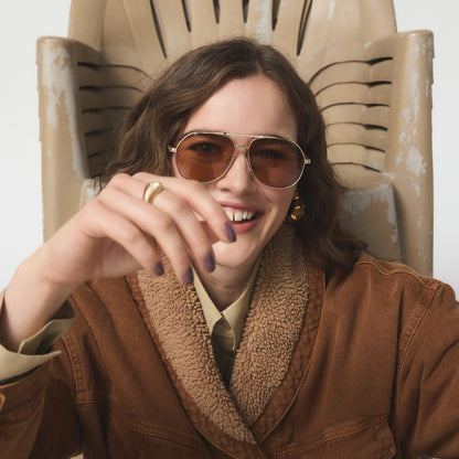 Frejja in Gold - Aviator sunglasses | Aldo