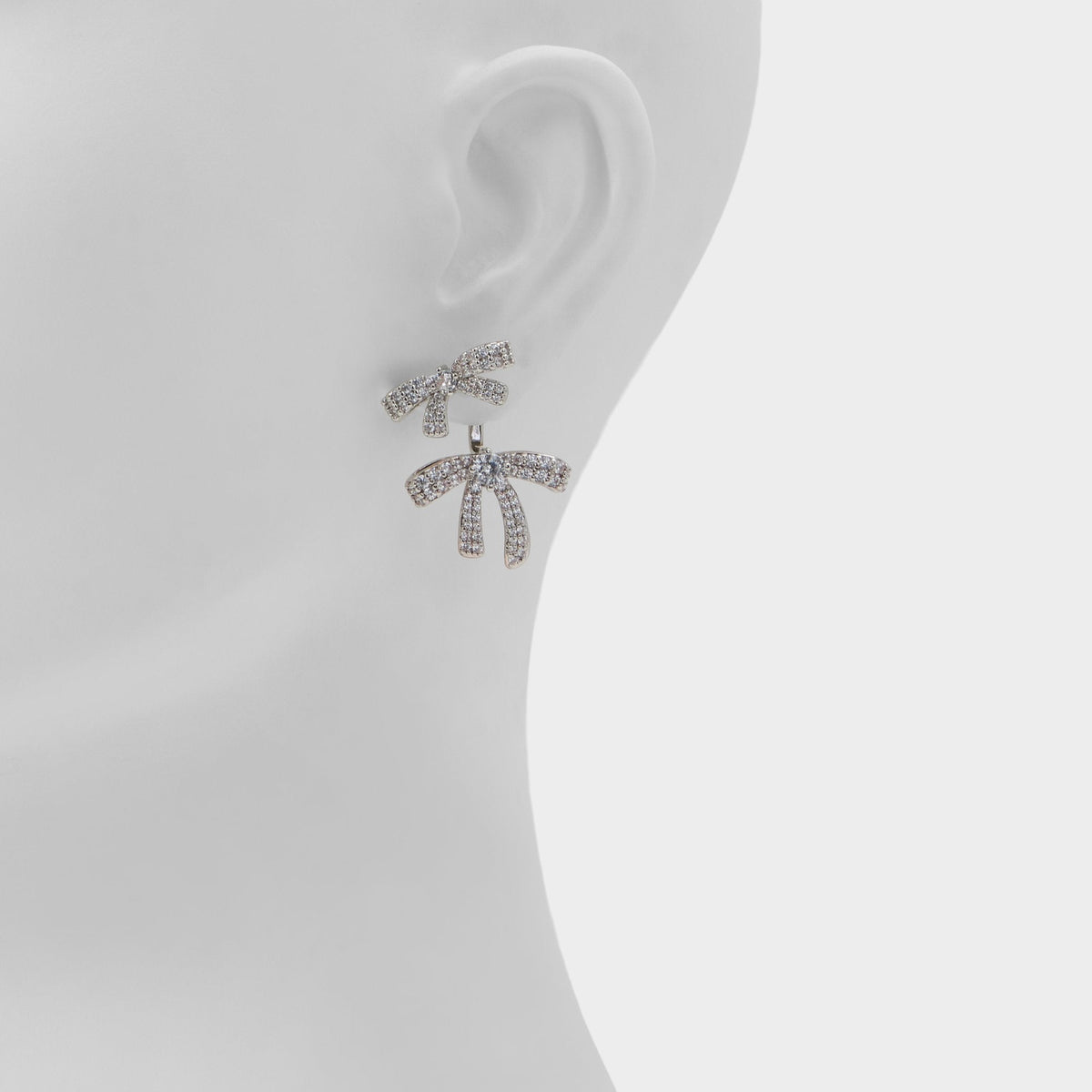 Bows in Silver Clear Multi - Earrings | Aldo
