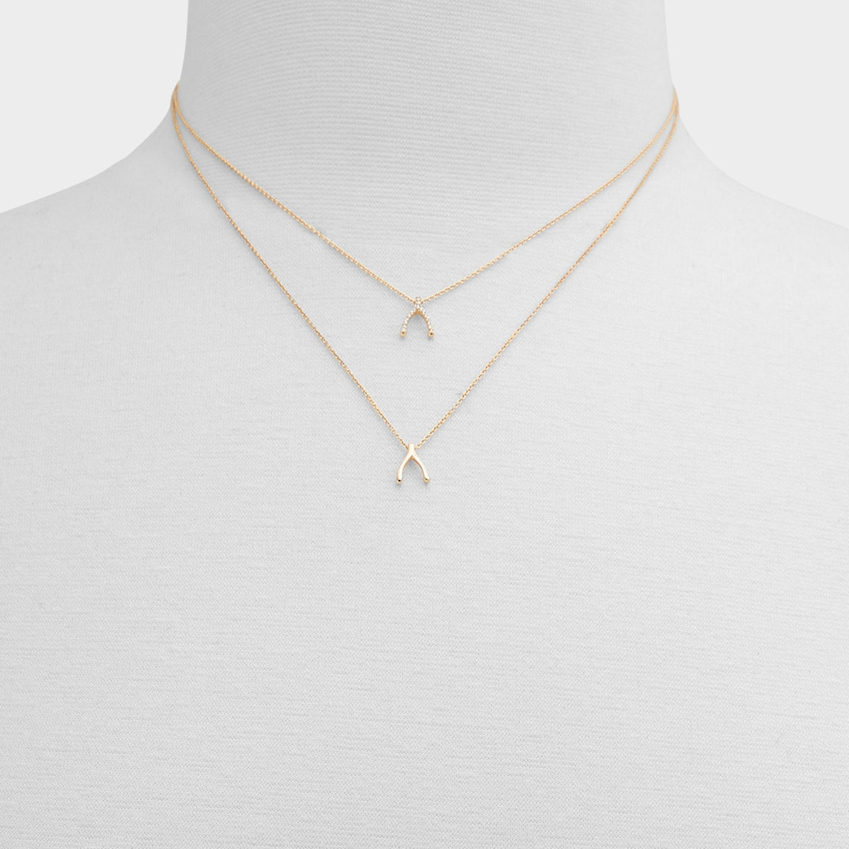 Makeawish Gold/Clear Multi Women's Necklaces - Gift set | Aldo