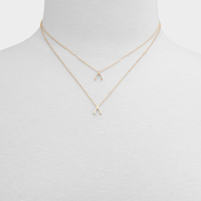 Makeawish Gold/Clear Multi Women's Necklaces - Gift set | Aldo
