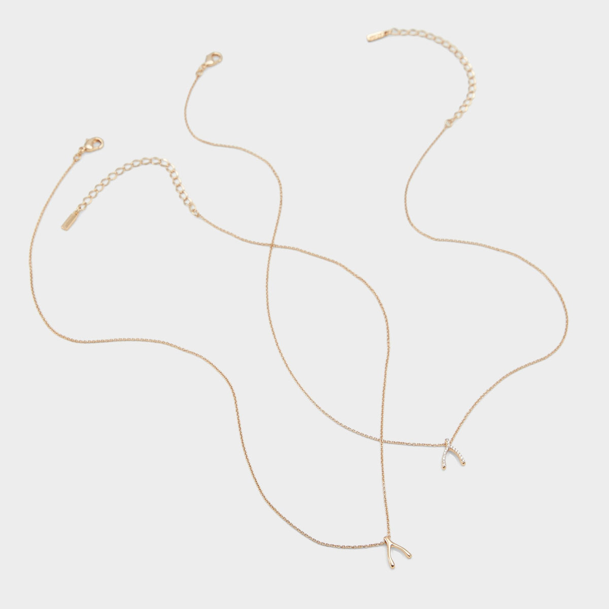 Makeawish Gold/Clear Multi Women's Necklaces - Gift set | Aldo