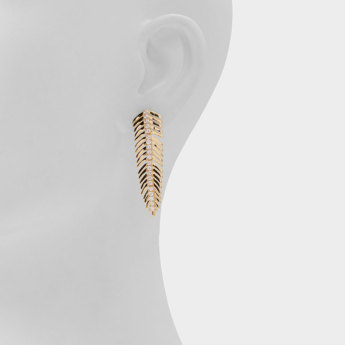 Feathers in Gold Clear Multi - Earrings | Aldo