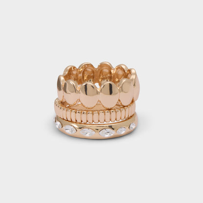 Bublle in Gold Clear Multi - Stackable rings | Aldo