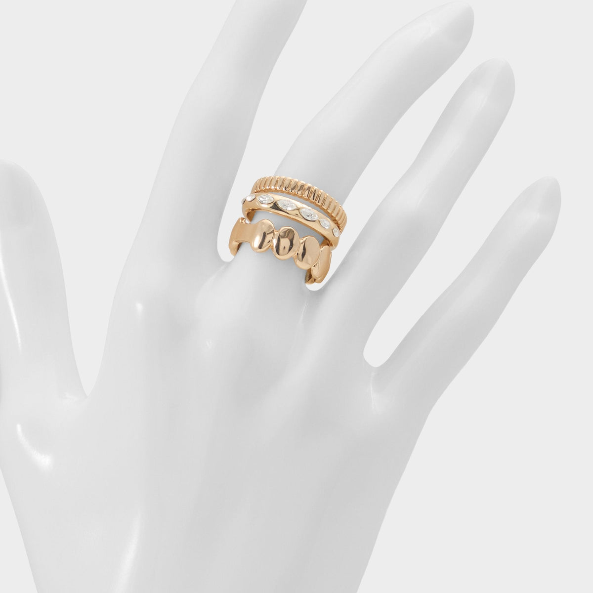 Bublle in Gold Clear Multi - Stackable rings | Aldo