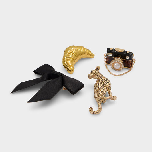 Chicpins in Black Gold Multi - Decorative brooch | Aldo