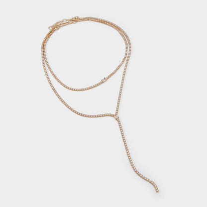 Alata Gold/Clear Multi Women's Cubic Zirconia - Necklace | Aldo