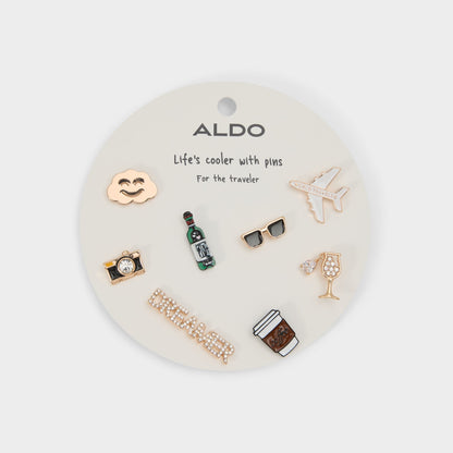 Traveler Gold/Clear Multi Women's Accessories - Decorative pins | Aldo