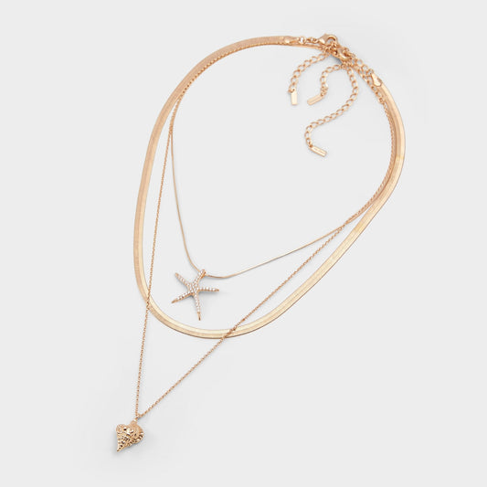 Seascharms Gold/Clear Multi Women's Necklaces - Layered necklace | Aldo